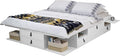 memomad Bali Storage Platform Bed with Drawers (Full Size, Off White)