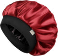 YANIBEST Silk Bonnet for Men Women Hair Bonnet for Sleeping Double Layer Satin Bonnet for Natural Curly Hair Unisex Sleep Cap