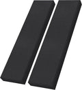 UMIACOUSTICS 2 PCS Fiberglass Acoustic Panels, 48x12x2 Inches Sound Absorbing Panels,Sound Proof Panels for Studios, Office, Home Theater. (Black)