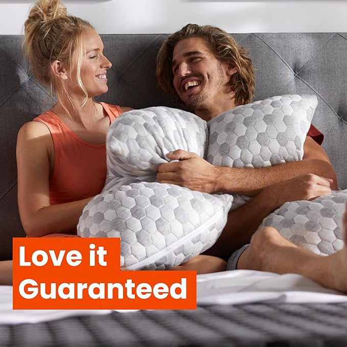 Layla Sleep Adjustable Fill Kapok Pillow, 2pack of The Luxurious Cooling Pillow, Queen, Supportive for Head and Neck, Fully Adjustable, Natural Material That is Light and Airy.