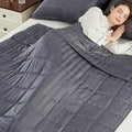 Weighted Blanket Queen Size (60"x80" 25lbs),Ultra Soft and Cozy Cooling Weighted Blanket Queen Size for Adult,Heavy Blanket with Machine Washable Soft Blanket, Stripe Grey