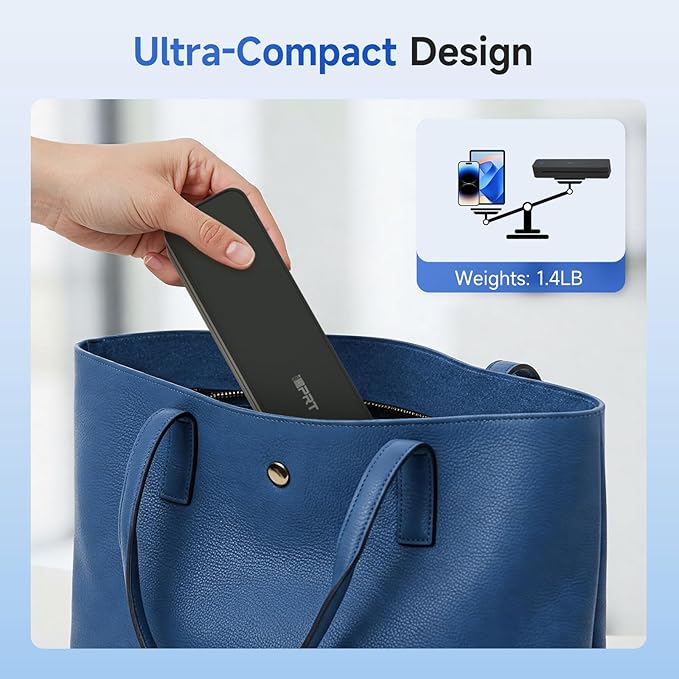 iDPRT Portable Printer Wireless for Travel, 300DPI Bluetooth Thermal Printer Support for 8.5"x11" US Letter, Inkless Compatible with iOS, Android, Laptop for Office, Car and Home, School