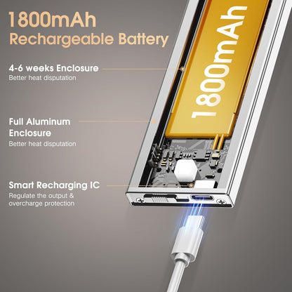 VST 72 LEDs Motion Sensor Lights Indoor 3 Color Temps, Dimmable Under Cabinet Lighting, 1800mAh Rechargeable Step Light, Cordless Night Light for Stair, Wardrobe, Kitchen 2 Pack