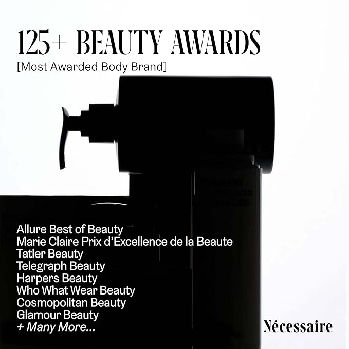 Nécessaire The Body Wash Olibanum. Natural Body Wash for Women + Men. Radiance Cleanse. Multi-Enzyme Gel Cleanser for Dull Skin. Notes of Vanilla, Fig Leaf, and Cassis Buds. 16.9 Fl Oz.