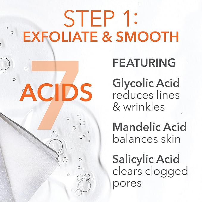 Dr. Dennis Gross Alpha Beta Extra Strength Daily Peel – 2-Step Exfoliating Pads for Enhanced Anti-Aging, Smoother Skin, and Radiant Complexion, 60 Treatments