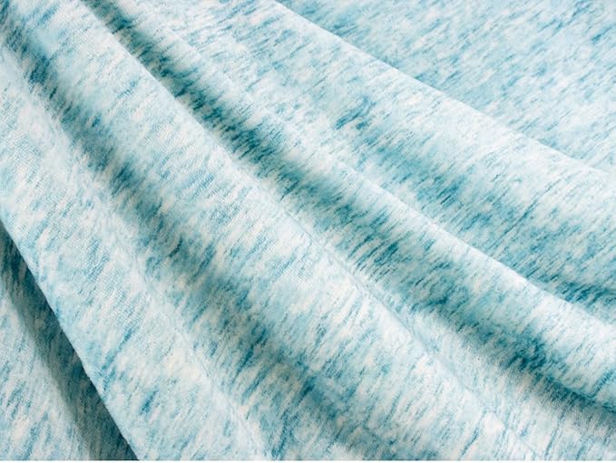 PAVILIA Melange Teal Blue Sherpa Blanket Throw Couch, Warm Soft Cozy Reversible Blanket Sofa Bed, Thick Plush Large Fleece Car Blanket, Decorative Home Room Decor Gifts Men Women, 50x60 Turquoise Aqua