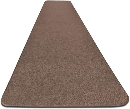House, Home and More Outdoor Carpet Runner - Brown - 3 Feet x 15 Feet