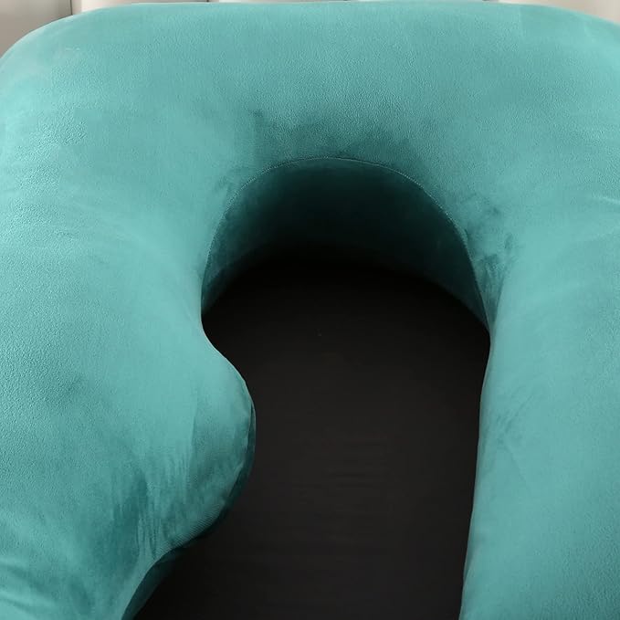 BATTOP Pregnancy Pillows for Sleeping,Full Body Maternity Pillow with Removable Cover,Support for Back,HIPS,Legs,Belly for Pregnant Women,Pregnancy Must Haves
