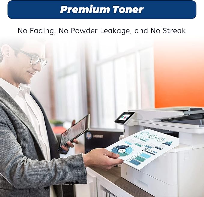 212A Toner Cartridge 4 Pack,for HP 212X W2120A Toner Cartridge for HP Color Laserjet Enterprise M554 M555 Flow MFP M578 Printer,with Upgraded Chip,No Fading,No Streak