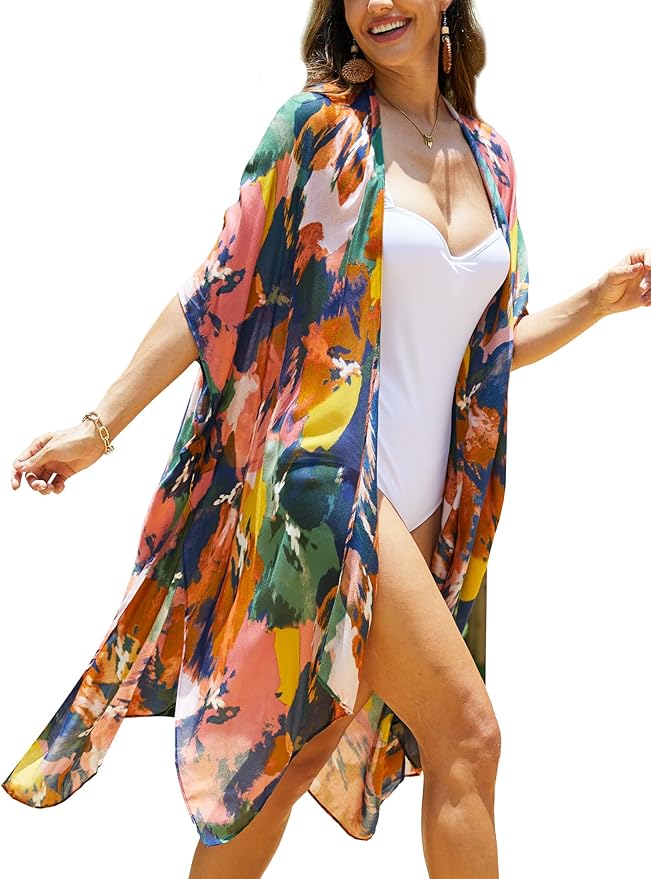 Moss Rose Women Summer Bikini Kimono Bathing Suit Cover Ups for Swimwear