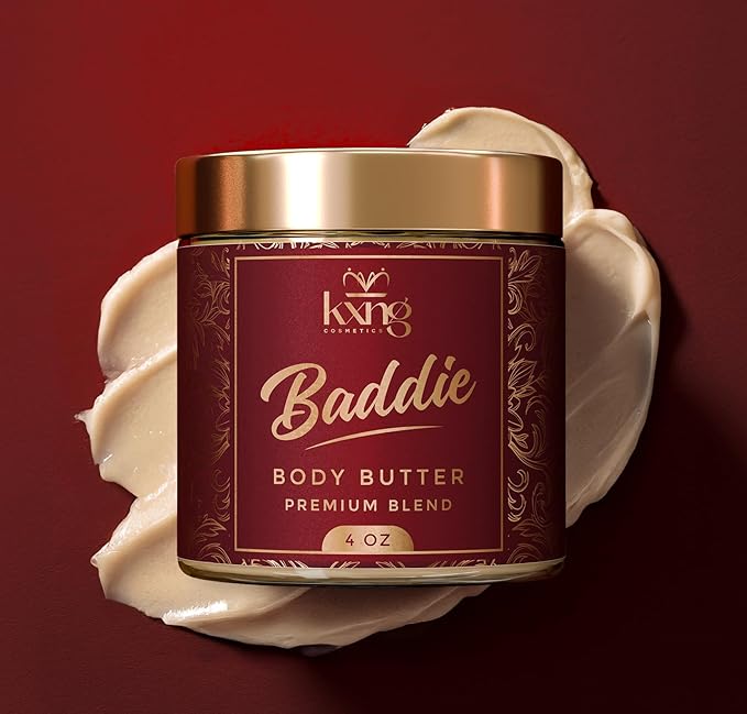 KXNG Luxurious Body Cream, Whipped Shea Butter Moisturizer, Nourishing Hydration for Soft, Glowing Skin, Unisex, Cruelty-Free