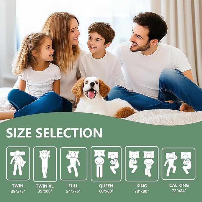 Premium Waterproof Mattress Protector Full Size, Breathable Bed Cover 3D Air Fabric Cooling Mattress Pad Cover Smooth Soft Noiseless Washable, 8''-21'' Deep Pocket (White)