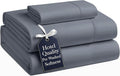 Casa Platino Luxury Bed Sheet Set – Ultra-Soft, Pre-Washed, Cozy and Breathable, 100% Brushed Premium Microfiber with Deep Pockets for a Secure Fit – Twin, Charcoal