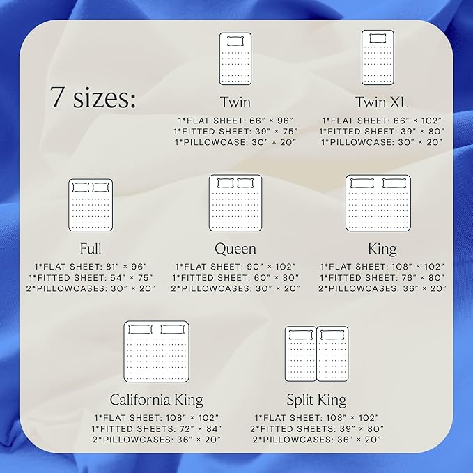 LuxClub 4 PC Sheet Set Bed Sheets Deep Pockets 16" Eco Friendly Wrinkle Free Cooling Machine Washable Hotel Bedding Silky Soft - Marine Blue Queen