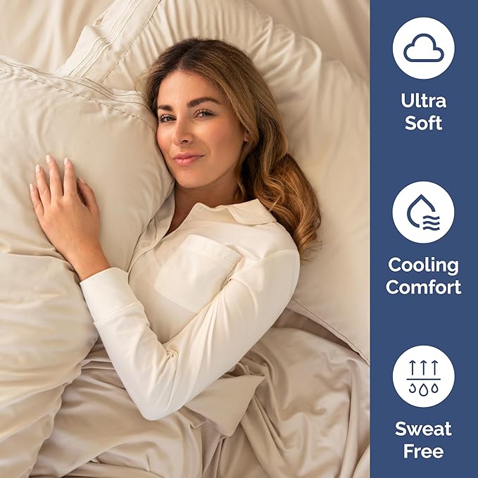 King Size 4 Piece Sheet Set - Comfy Breathable & Cooling Bed Sheets Set - Hotel Luxury Bedding for Women, Men, Kids, Teens, Boys & Girls - Deep Pockets, Ultra-Soft and Wrinkle Free - Oeko-Tex - Wheat