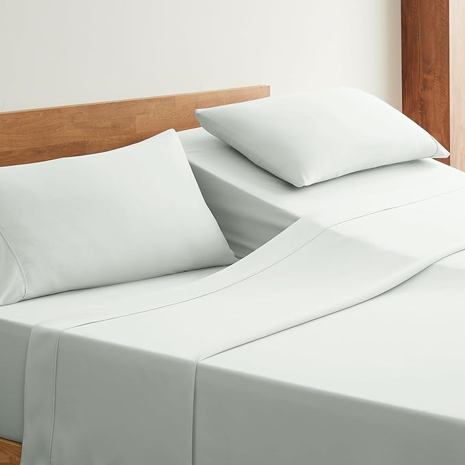 UGG Split King Sheet Set 5-Piece Luxury Cooling Sheets Deep Pockets Premium Bedding with 2 Shams Machine Washable Soft Lightweight Set for Adjustable Bed, Split King, Green (Hedi)