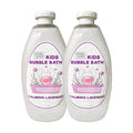 Dead Sea Collection Bubble Bath Kids with Lavender - Cleansing and Moisturizing Liquid Bath Bubbles - Lavender Oil and Pure Dead Sea Minerals - Pack of 2 Large Bottles (67.6 fl.oz)