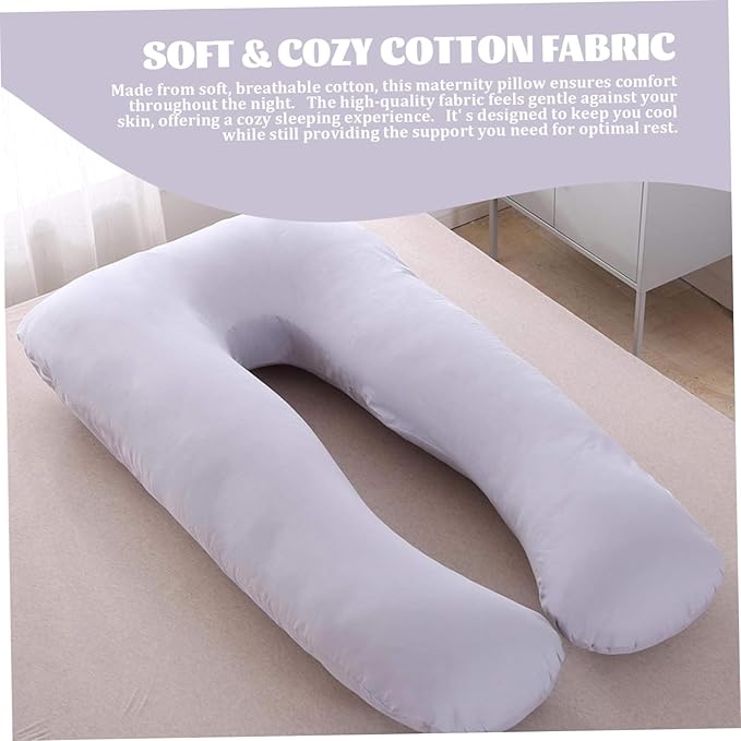 U Shaped Pregnancy Pillow, Soft & Comfortable Maternity Pillow, Washable Provides Sleep and Pregnancy Support, for Women Supplies, Maternity