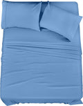Utopia Bedding Full Sheet Set – 4 Piece Bed Sheets for Full Size Bed, Soft and Breathable Microfiber, Includes 1 Fitted Sheet, 1 Flat Sheet and 2 Pillowcases (Dutch Blue)
