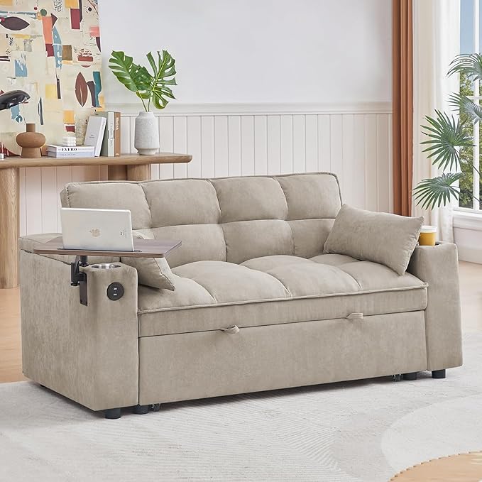 65" Loveseat Sofa, Modern Couches for Living Room,Corduroy Recliner, Dual armrest Storage Space, Integrated Spring Cushion, Solid Wood Frame, Built-in USB Charging Port