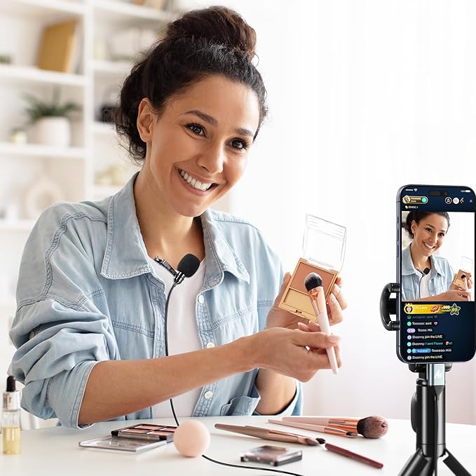 MAONO USB C Lavalier Microphone for iPhone 15, iPad, Android, Omnidirectional Condenser Lapel Mic for Recording, Interview, Video Podcast, Vlogging, YouTube, TikTok, UL11