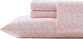 Tommy Bahama - Queen Sheets, Organic Cotton Coastal Bedding Set, Softens with Each Wash, 200 Thread Count (Lovely Palms Pink, Queen)