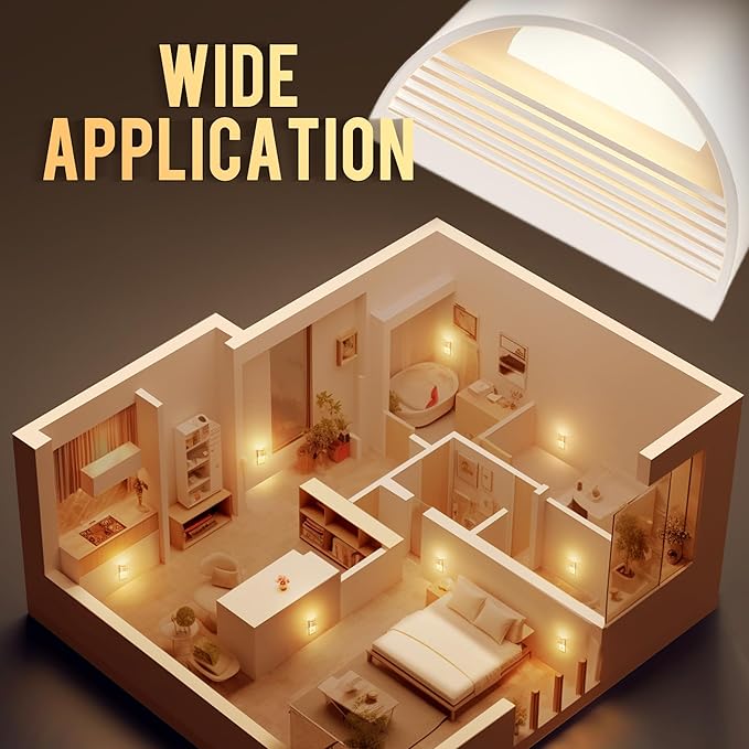 DORESshop LED Night Light[4 Pack], Night Lights Plug into Wall, 3 Level Brightness Adjustable Plug in Night Light, Dusk to Dawn Sensor Nightlights for Adults,Bedroom,Bathroom,Hallway,3000K White Cover