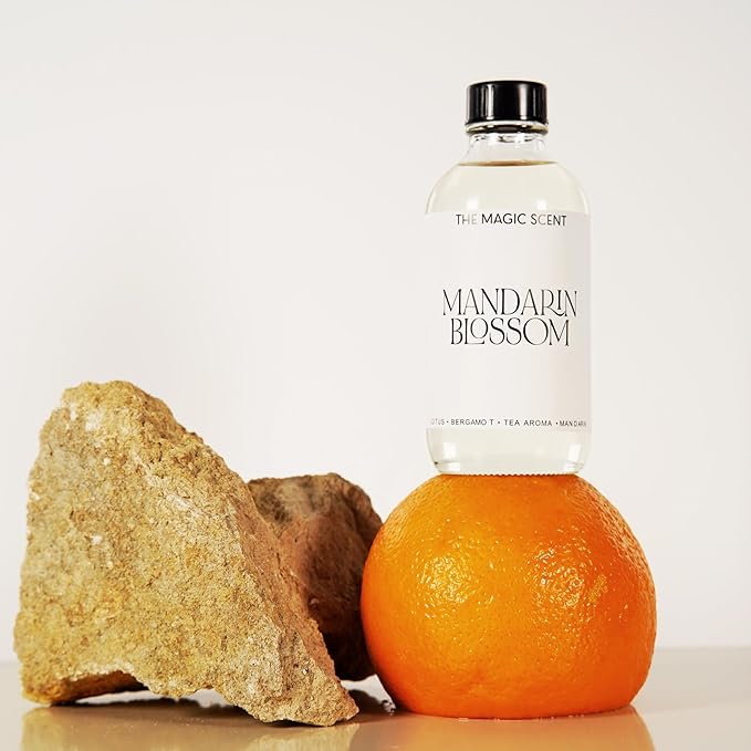 The Magic Scent Mandarin Blossom Diffuser Oil - Hotel & Home Luxury Scents Inspired by St. Regis Hotel, Maldives - Diffuser Oil Scents for Home Designed for Use in All Diffusers - 8.5 fl oz, 250 mL