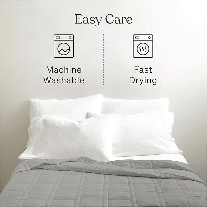 Baloo Weighted Blanket for Adults 15 lb (Silver Sage, 60"x80") | Cool & 100% Cotton | Machine Washable & Dryer Safe | Glass Microbead Fill