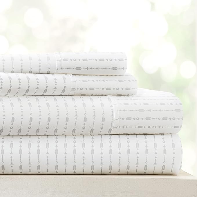 Linen Market 4 Piece California King Bedding Sheet Set (Light Gray) - Sleep Better Than Ever with These Ultra-Soft Cooling Bed Sheets for Your California King Size Bed - Deep Pocket Fits 16" Mattress