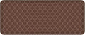 GelPro Anti-Fatigue Designer Comfort Kitchen Floor Mat, 20x48, Trellis Walnut Stain Resistant Surface with 3/4” Thick Ergo-Foam Core for Health and Wellness