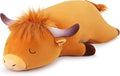 Auspicious beginning 30'' Giant Highland Cow Plush Stuffed Animal-Cute Highland Co Plush Body Pillow Plushies, Large Sleeping Soft Stuffed Animal Big Plushie Toy, Birthday Gifts for Kids Girls Boys
