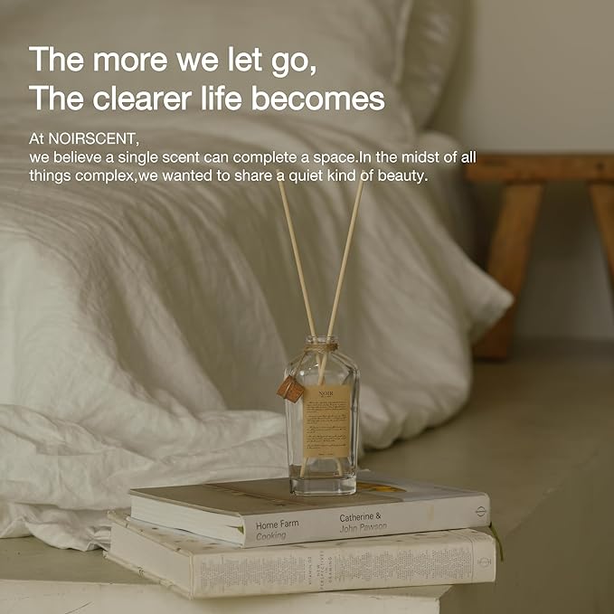 Reed Diffuser Suite Woody Home Fragrance Luxury Woody Aroma Diffuser for Home, Bedroom, Bathroom Decor and Accessories, Cozy Home Aesthetic, Living Room & Coffee Table Decor