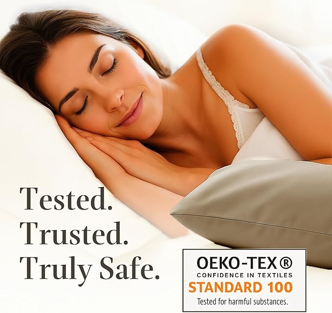 Hyde Lane Luxury 1000 Thread Count 100% Cotton Sheets | Very Soft & Thick - Fits Upto 20" Mattress | Sateen Weave Bed Sheets 18" Deep Pocket- 4 PC Sheet Set (Taupe, Queen)