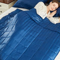 Weighted Blanket Queen Size (60"x80" 17lbs),Ultra Soft and Cozy Cooling Weighted Blanket Queen Size for Adult,Heavy Blanket with Machine Washable Soft Blanket, Navy Blue