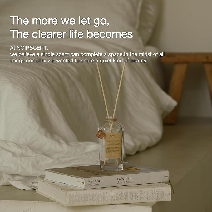Reed Diffuser Suite Linen – Luxury Aroma Diffuser for Home, Bathroom Decor, Bedroom Essentials, Cozy Home Aesthetic, Housewarming Gift, Living Room & Coffee Table Decor