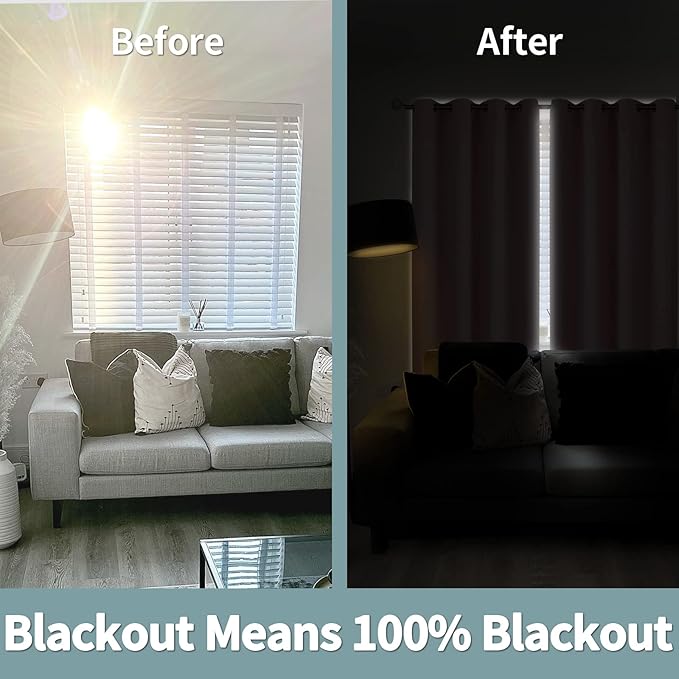 BGment Baby Pink 100% Blackout Curtains for Nursery Bedroom 84 Inch Length 2 Panels, Thermal Insulated Full Light Blocking Grommet Noise Cancelling Window Curtains for Girls Room, 42 Inch Wide Each