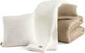 UGG Twin Comforter Set 4 Piece Bed in a Bag with Throw Blanket, Decorative Pillow Sham and Reversible Comforter Hypoallergenic Washable College Dorm Bedding, Twin XL, Brown Birch (Remina)