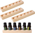 Meao 4 Pcs 1-Tier Wooden Essential Oil Display Storage Organizer Holder Stand - 6 Slots Natural Hard Pine Wood Rack - Holds up to 6 Aromatherapy Bottles - Ideal Gift Presentation Shelf #3