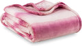 Berkshire Blanket-Classic Heavyweight Soft Printed VelvetLoft® Plush Throw Blanket, Cozy and Fuzzy, Purple Pitch, 50in x 70in