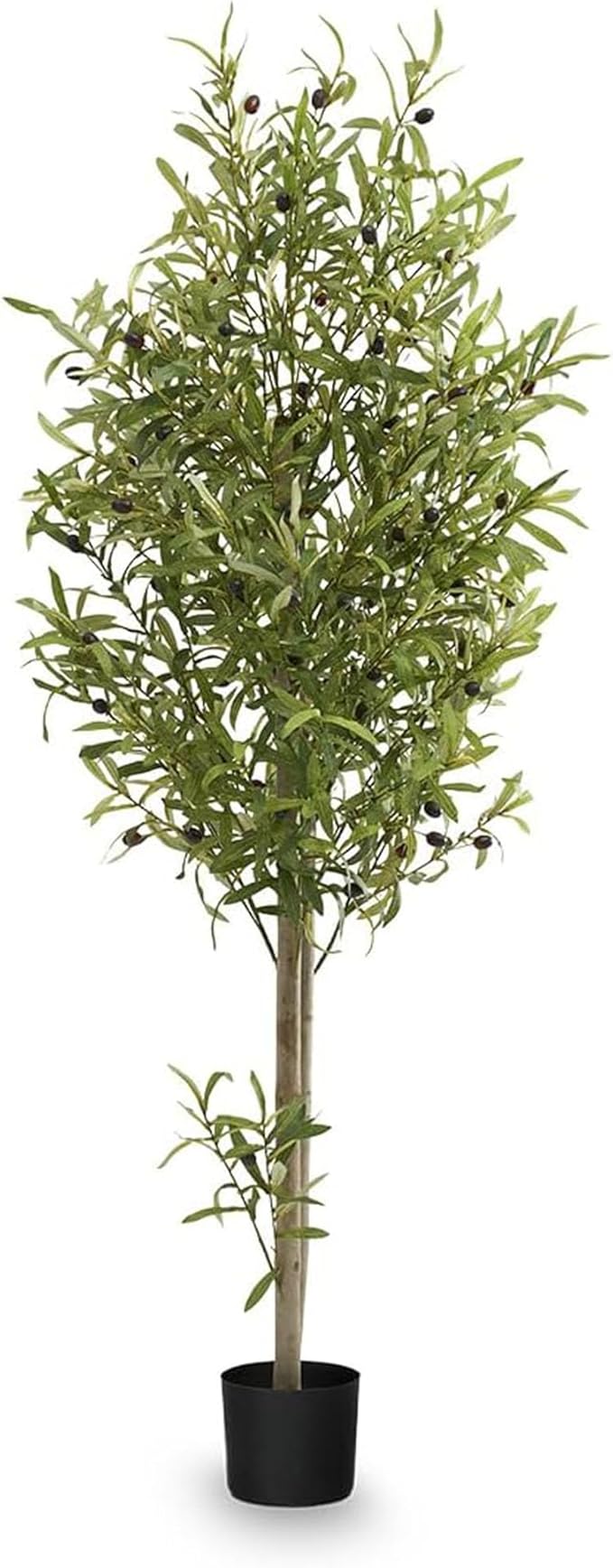 Maia Shop 5ft Artificial Olive Tree Plant for House, Apartment or Office – Realistic Fake Indoor Plants for Living Room, Kitchen, Bedroom, Entryway or Bathroom – Faux Greenery for Home Décor