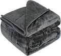 Throw Sherpa Weighted Blanket 15 lbs - 60"x80" for Adults, Fleece Fluffy Fuzzy Cozy Plush Washable Heavy Blanket, Super Soft Warm for Queen Full Size Bed in Winter