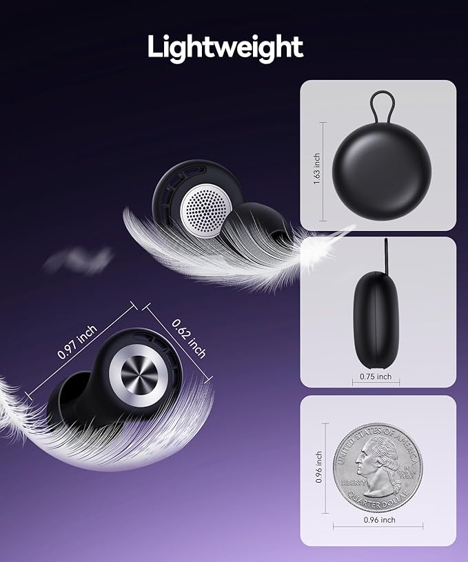 Ear Plugs for Sleeping 50dB Earplugs Noise Cancelling Ear Plugs for Noise Reduction Concerts Soft Reusable Silicone Earplugs for Snoring Side Sleepers Shooting Airplanes with 7 Eartips Case Black