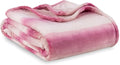 Berkshire Blanket-Classic Heavyweight Soft Printed VelvetLoft® Plush Warm Blanket, Twin Size Soft Fuzzy Blanket for Couch Sofa Bed, Purple Pitch, 60in x 90in