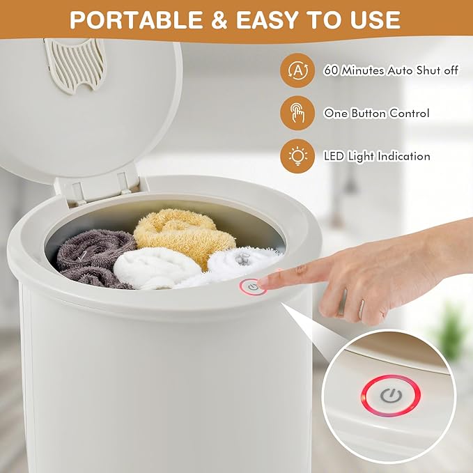 COSTWAY Towel Warmer for Bathroom, 21L Large Towel Heater with Flip-top Lid, Child Safety Lock, 1H Auto Shut Off, Blanket Warmer for Towels, 45” x 70” Bathrobes, Bathroom, Gift for Family