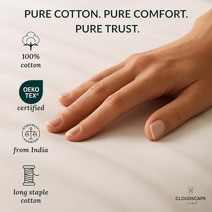 100% Egyptian Cotton Sheets King Size Sheets Set including oversized Flat Sheet, Fitted Sheet & Pillowcase sets, 400 TC Deep Pocket King Bedsheet Set, No Pill Soft Breathable Luxury White Bedding