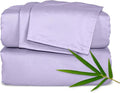 Pure Bamboo Twin Sheets, Genuine 100% Organic Viscose Derived from Bamboo Bed Sheet Set, Luxuriously Soft & Cooling, Double Stitching, 2 Year Quality Promise (Twin, Lavender)