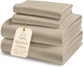 LANE LINEN 100% Egyptian Cotton Bed Sheets California King Size - 1000 Thread Count, Soft & Comfy Sateen Weave No Pill Fade Resistant Cal King Bedding Set, Machine wash 15'' Deep Pocket- Linen