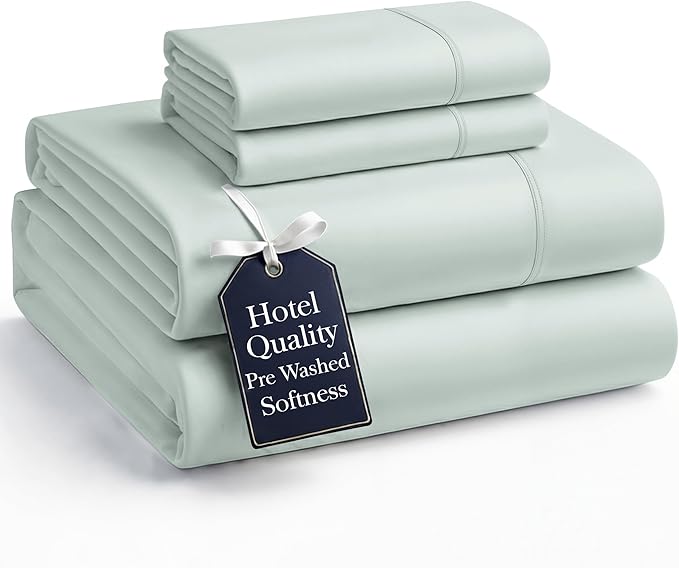 Casa Platino Bedding Set, Pre-Washed Ultra Soft & Breathable Bed Sheet, Fade Resistant Cozy Brushed Microfiber, Deep Pockets - Mineral