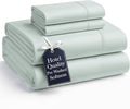 Casa Platino King Size Bed Sheet Set – 4 Piece Set, Pre-Washed Ultra Soft Fabric, Deep Pocket Sheets for 15” Mattress, Brushed Microfiber Bedding, Fade Resistant & Breathable - Mineral